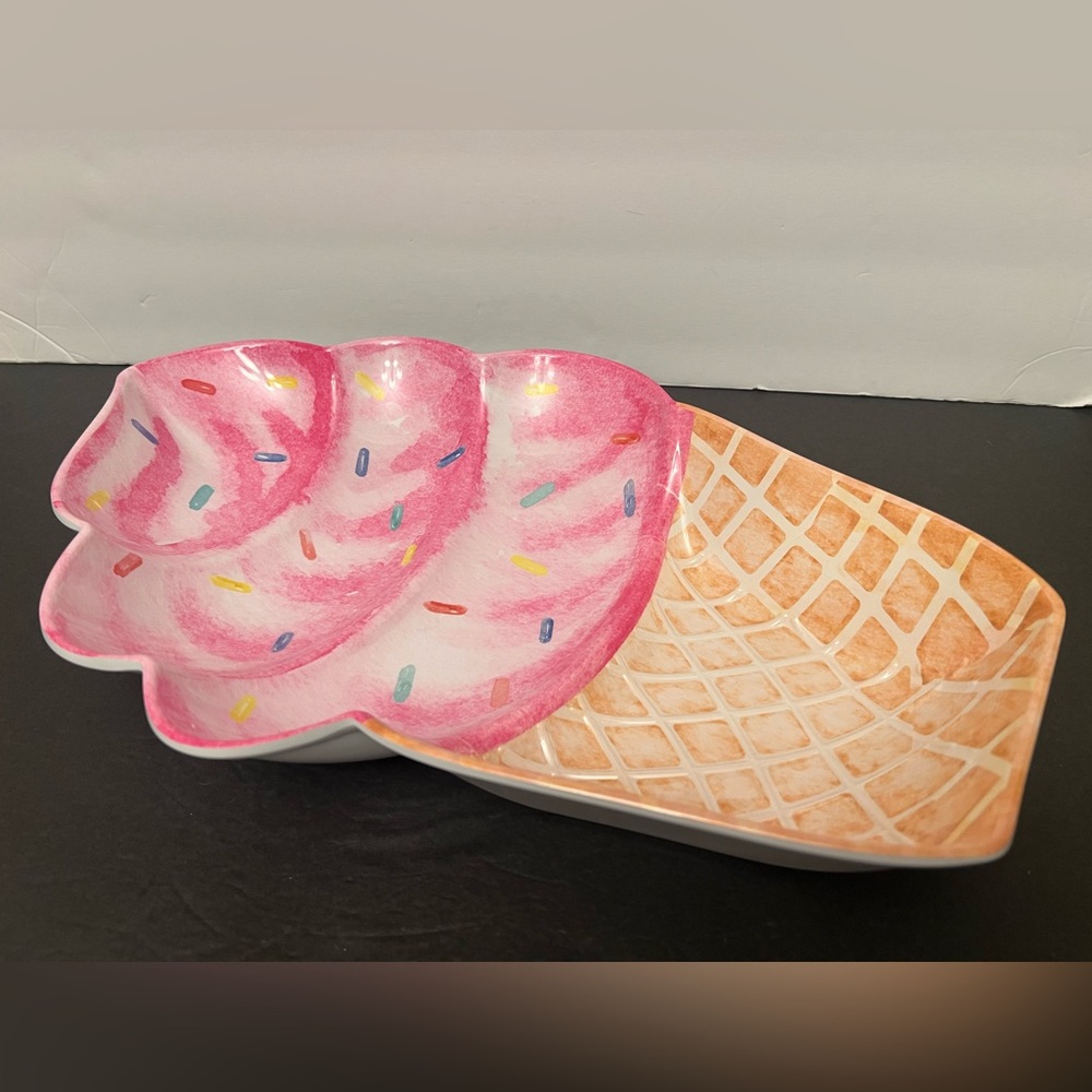 New Ice Cream Cone Melamine Platter